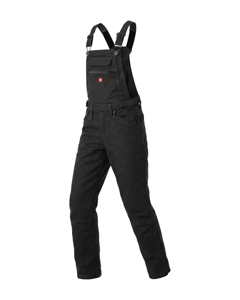 STRAUSS Kids’ Multipocket Bib Overalls e.s.vintage in black, front view