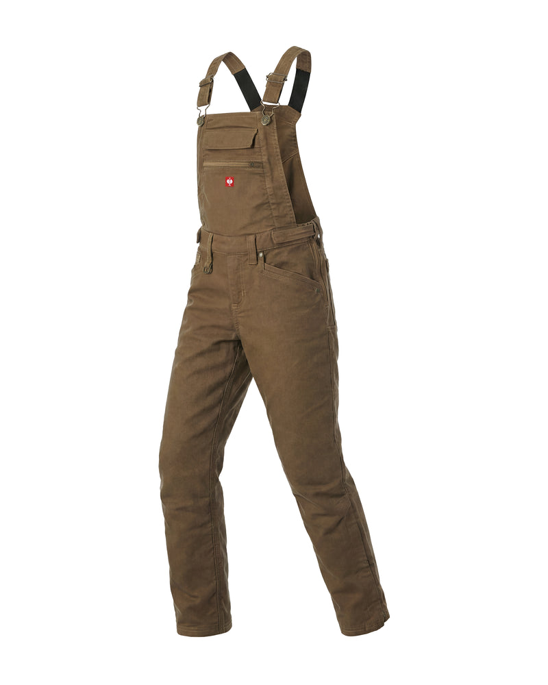 STRAUSS Kids’ Multipocket Bib Overalls e.s.vintage in sepia, front view
