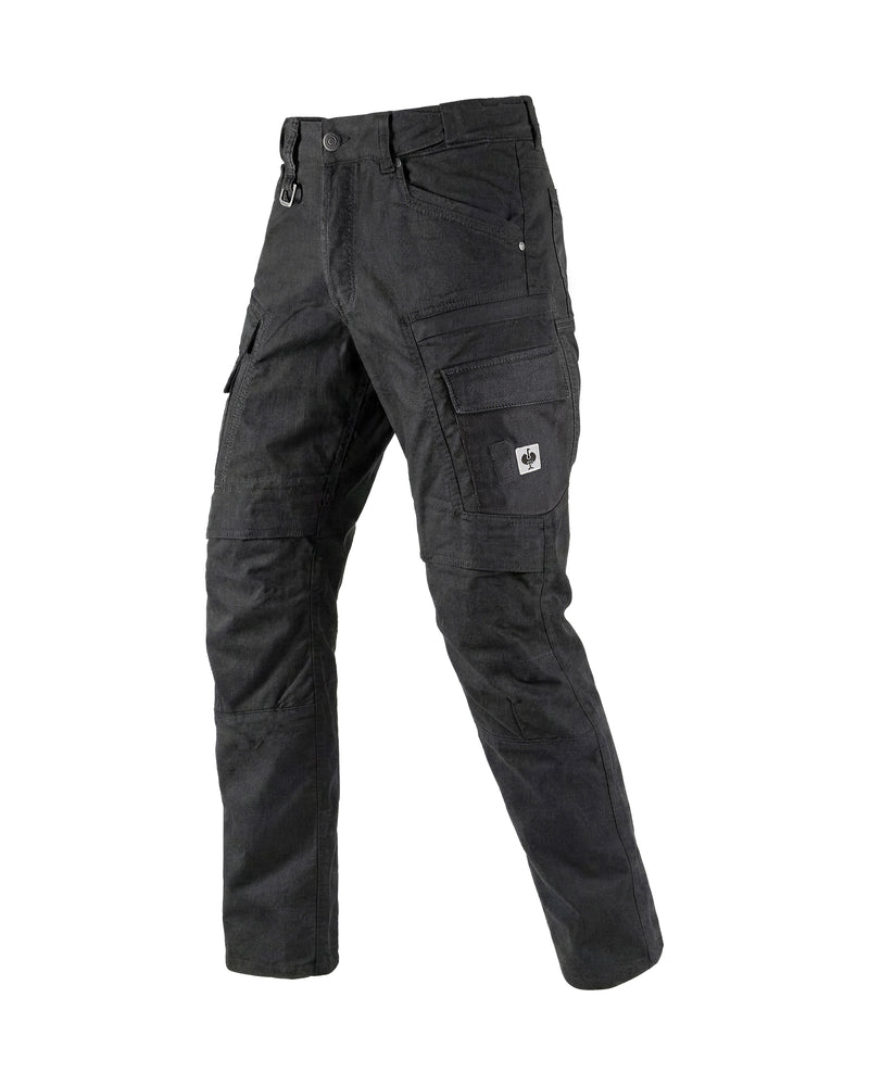 STRAUSS Cargo Work Pants e.s.vintage in black, front view