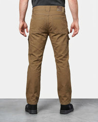 Cargo Work Pants e.s.vintage in sepia worn by a model, rear view