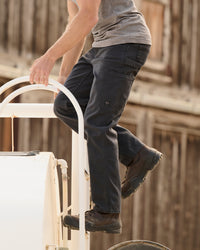 Lifestyle view of Work Pants e.s.iconic in black during work