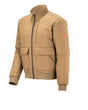STRAUSS e.s.iconic bomber jacket in almond brown, front view
