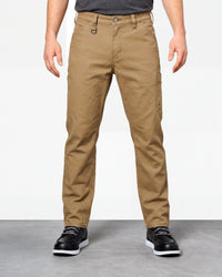 Work Pants e.s.iconic in almond brown worn by a model, front view
