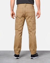 Work Pants e.s.iconic in almond brown worn by a model, rear view