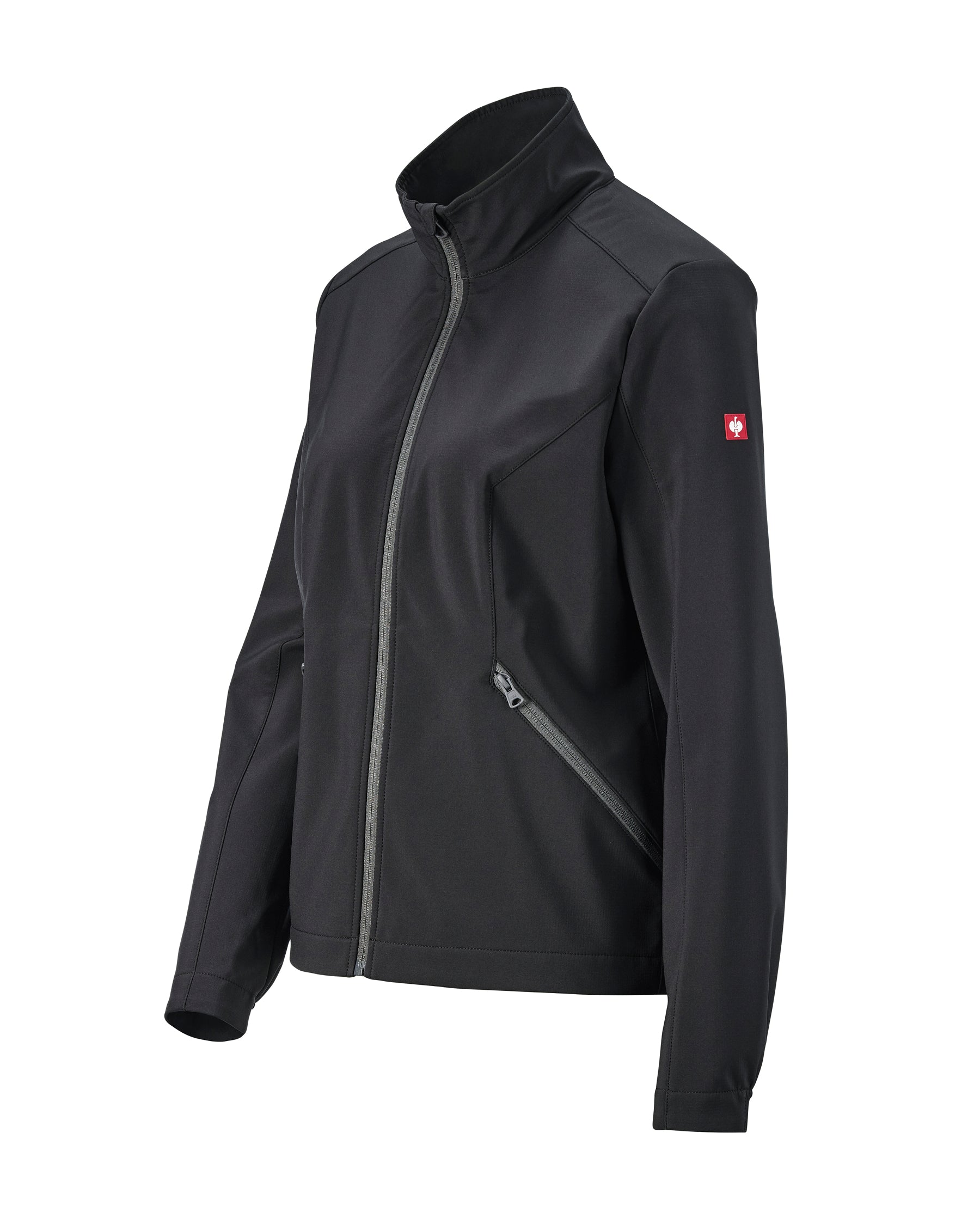 STRAUSS women's e.s.trail pure softshell jacket in black