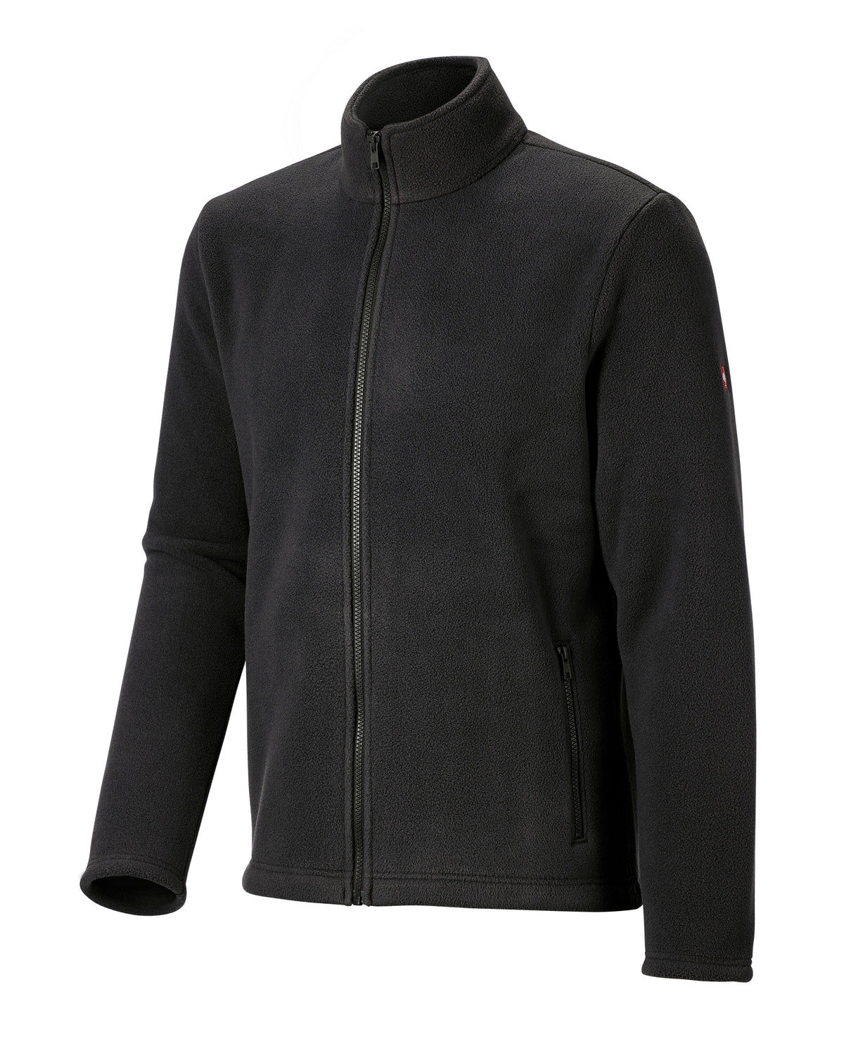 STRAUSS full-zip fleece jacket in black