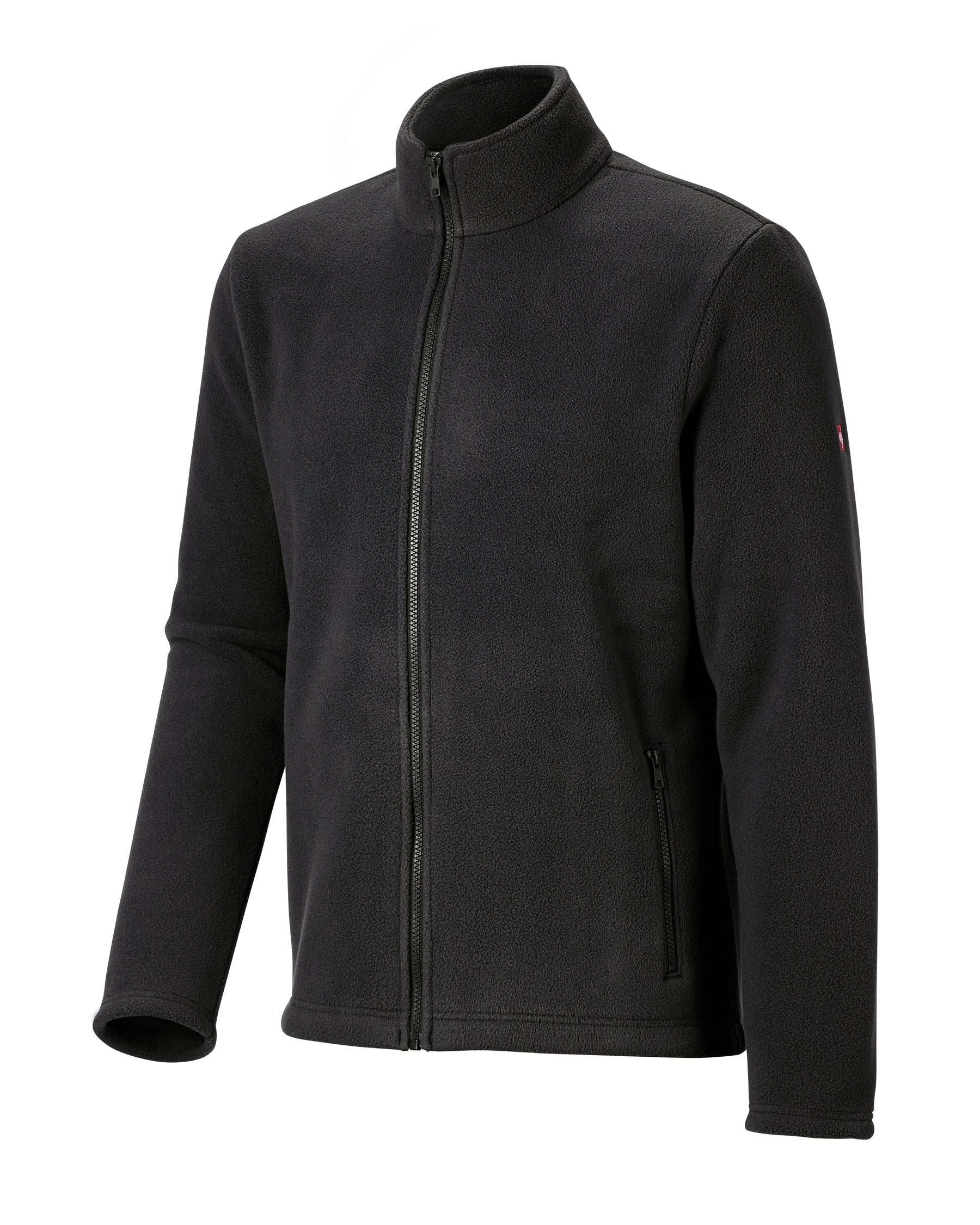 STRAUSS full-zip fleece jacket in black