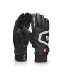 Black and basalt gray STRAUSS e.s.trail winter gloves with textured palms, fitted cuffs, and reinforced work grip.