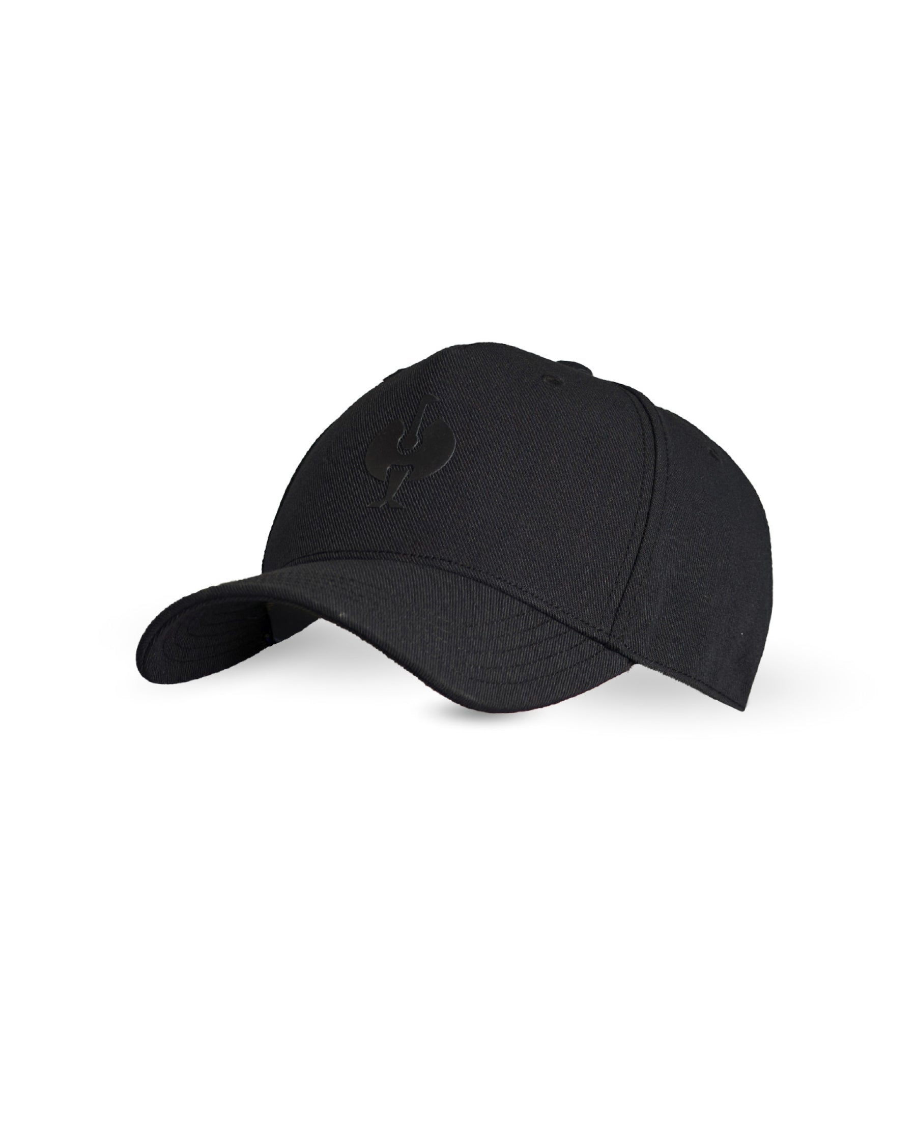 Black STRAUSS e.s.trail trucker hat with a curved brim.
