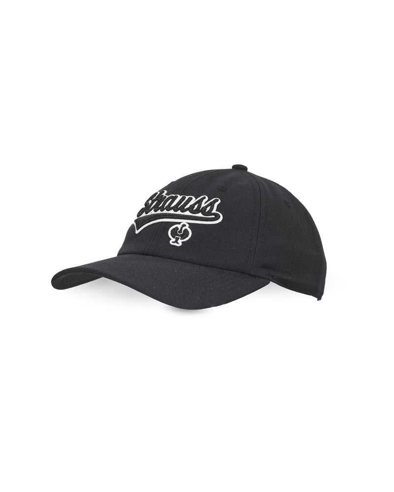 Black STRAUSS e.s.e:pic cap with a curved brim.