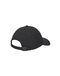 Black STRAUSS e.s.e:pic cap showing fabric, brim shape, and logo detail.