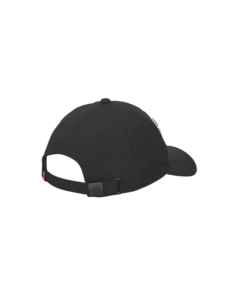 Black STRAUSS e.s.e:pic cap showing fabric, brim shape, and logo detail.