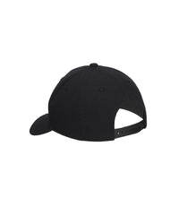 Black STRAUSS e.s.concrete cap showing fabric, brim shape, and logo detail.