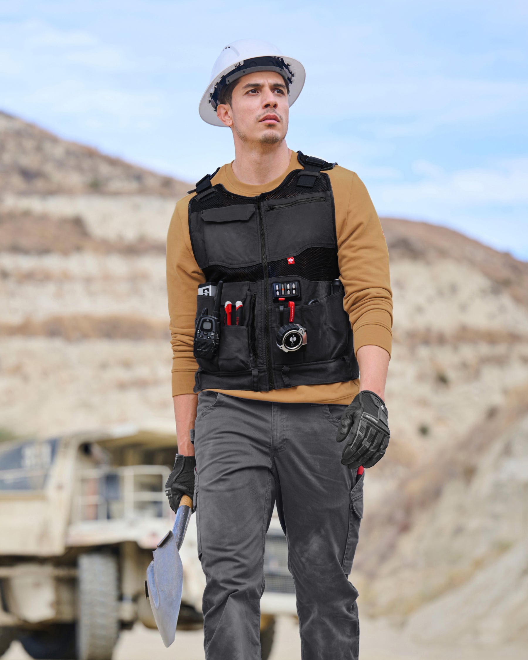 トップス Black)2023aw Brook Tool Vest Tool Vest e.s.iconic | STRAUSS
