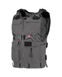STRAUSS e.s.iconic tool vest in carbon gray and black, front view