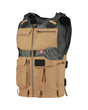 STRAUSS e.s.iconic tool vest in almond brown and black, front view