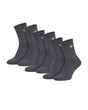 Anthracite STRAUSS classic all-round high-cut socks, 3-pack designed for high-cut work shoes and boots.