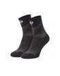 Black and basalt gray STRAUSS e.s.trail pure all-season high-cut socks designed for high-cut work shoes and boots.