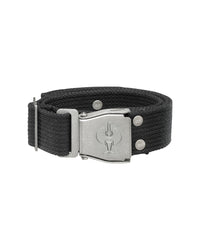 Black STRAUSS e.s.motion belt with buckle closure and attachment points for work accessories.