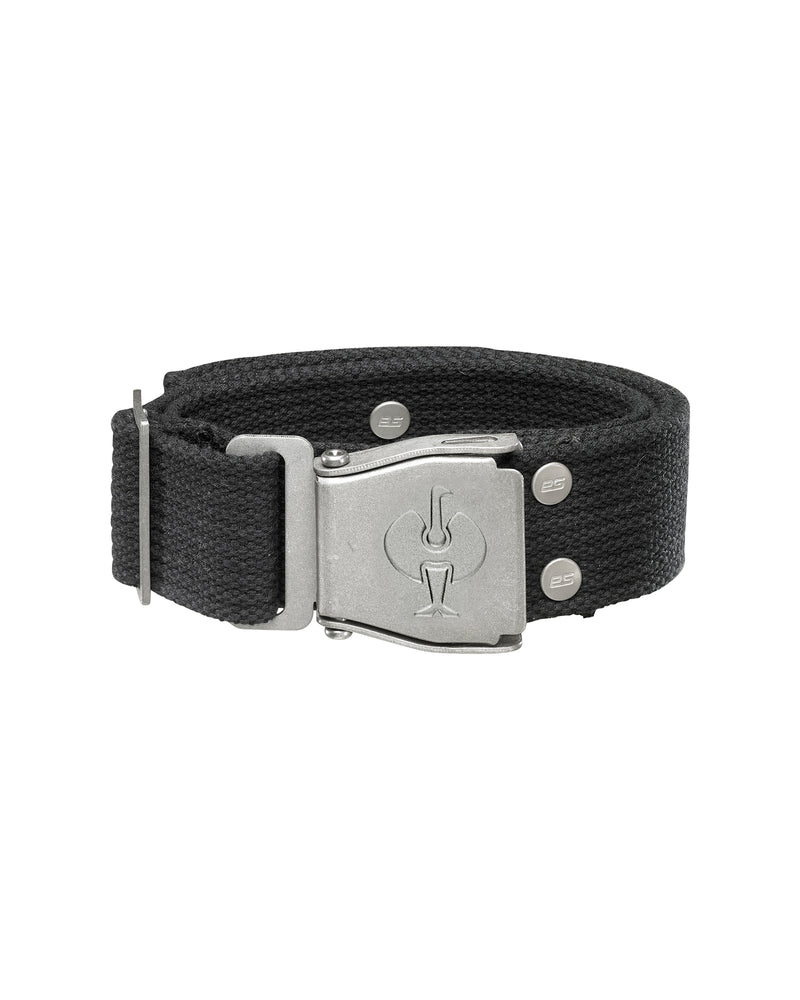 Black STRAUSS e.s.motion belt with buckle closure and attachment points for work accessories.