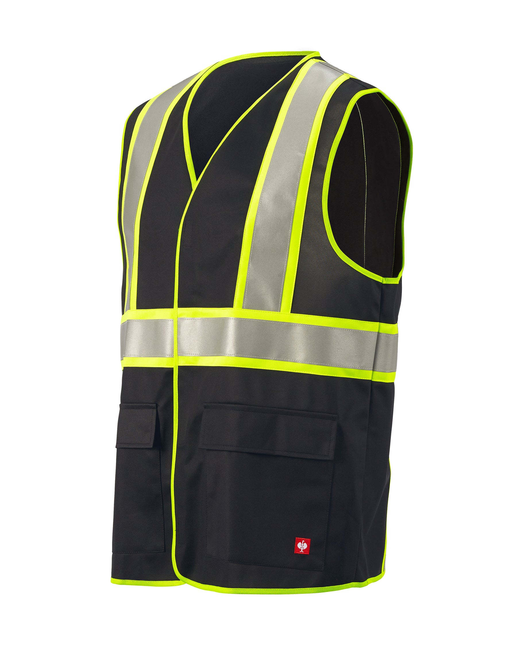 STRAUSS enhanced visibility vest in black