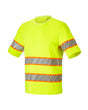 STRAUSS Class 2 High Visibility T-Shirt in neon yellow on a plain product background