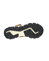 Outsole tread view of the STRAUSS Rimini 6-inch Soft Toe Boot in Almond brown and Cream