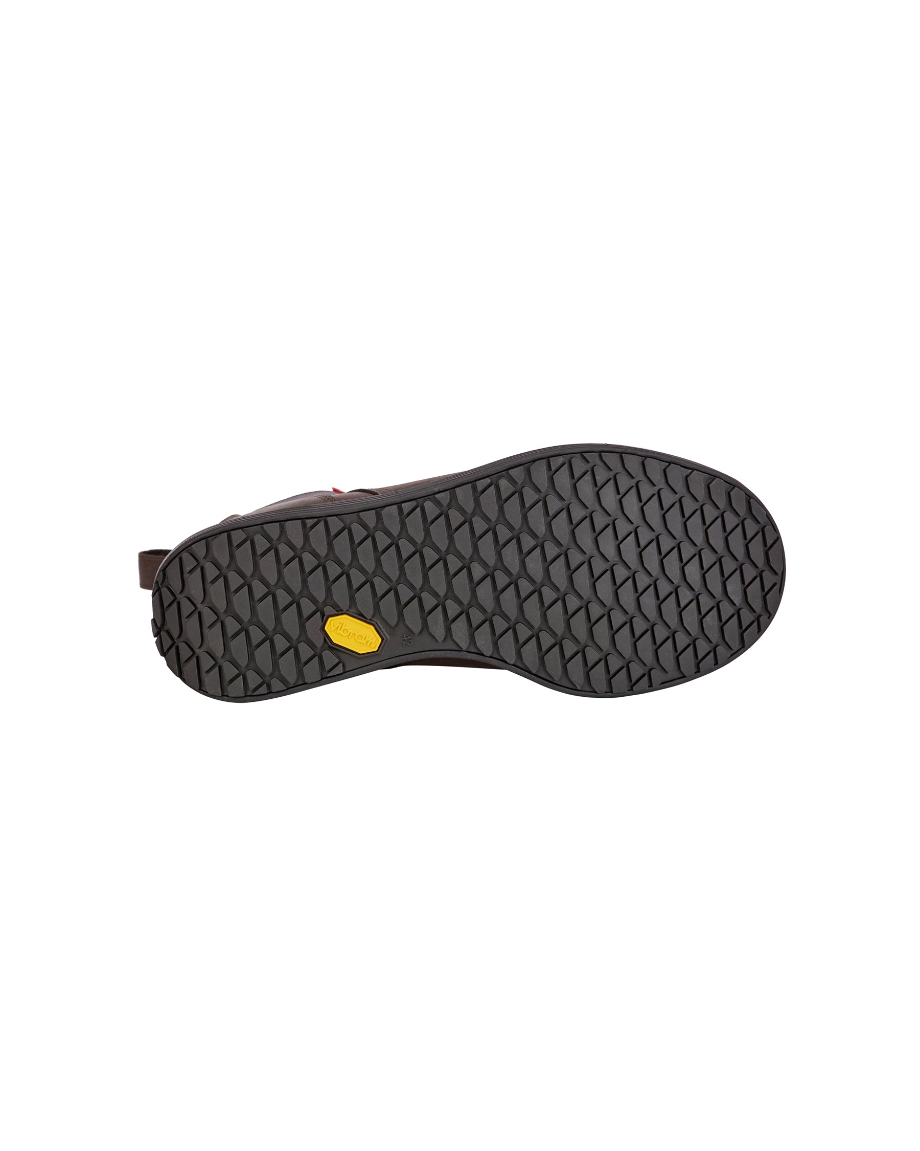 Outsole tread view of the STRAUSS Amarillo 6-inch Soft Toe Chelsea Boot in Marsh brown
