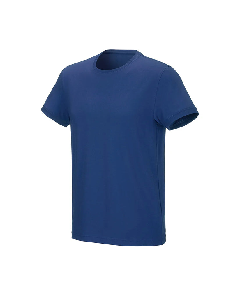 STRAUSS Cotton Stretch T-Shirt in alkali blue on a plain product background