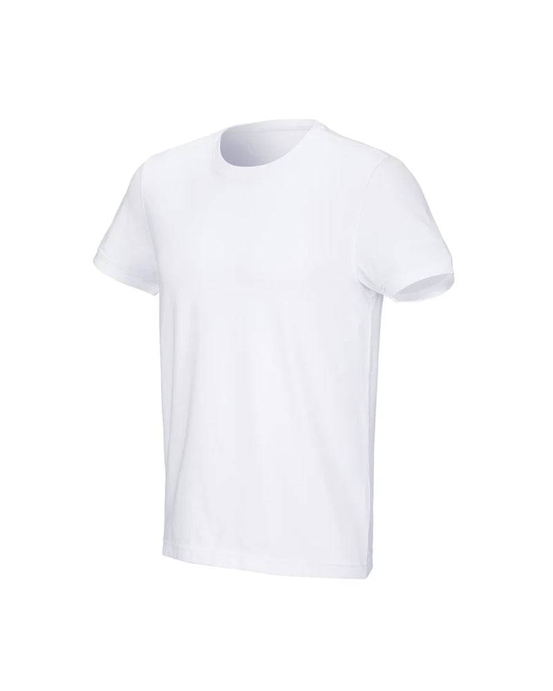 STRAUSS Cotton Stretch T-Shirt in white on a plain product background