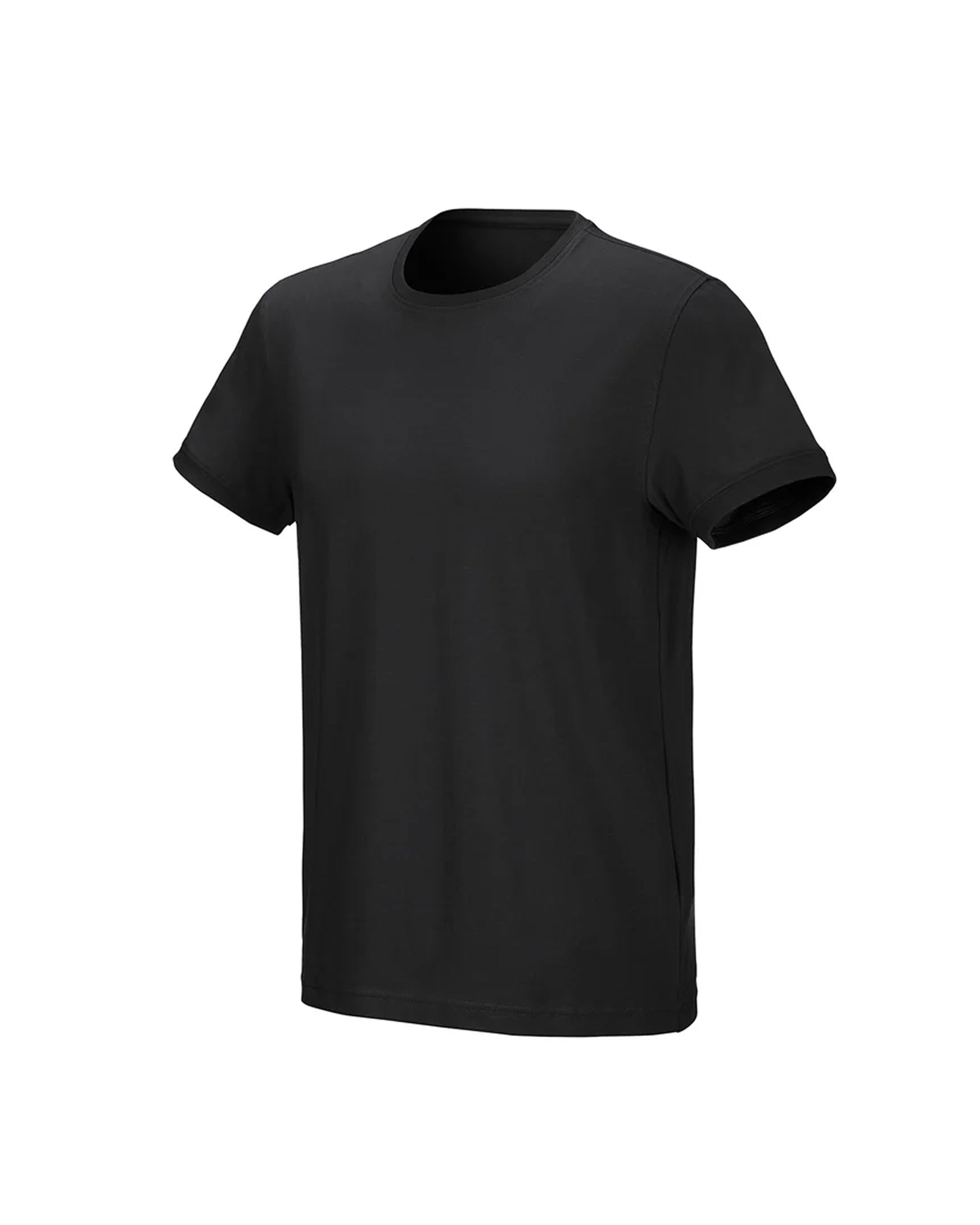 STRAUSS Cotton Stretch T-Shirt in black on a plain product background