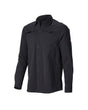 STRAUSS e.s.taktik Stretch Ripstop Long Sleeve Work Shirt in black on a plain product background