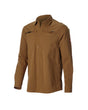 STRAUSS e.s.taktik Stretch Ripstop Long Sleeve Work Shirt in desert brown on a plain product background