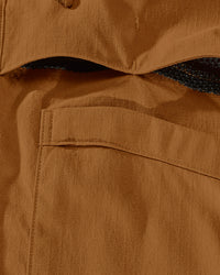 stretch ripstop fabric on the STRAUSS e.s.taktik Stretch Ripstop Long Sleeve Work Shirt in desert brown