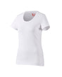 Women's STRAUSS Cotton Stretch T-Shirt in white on a plain product background