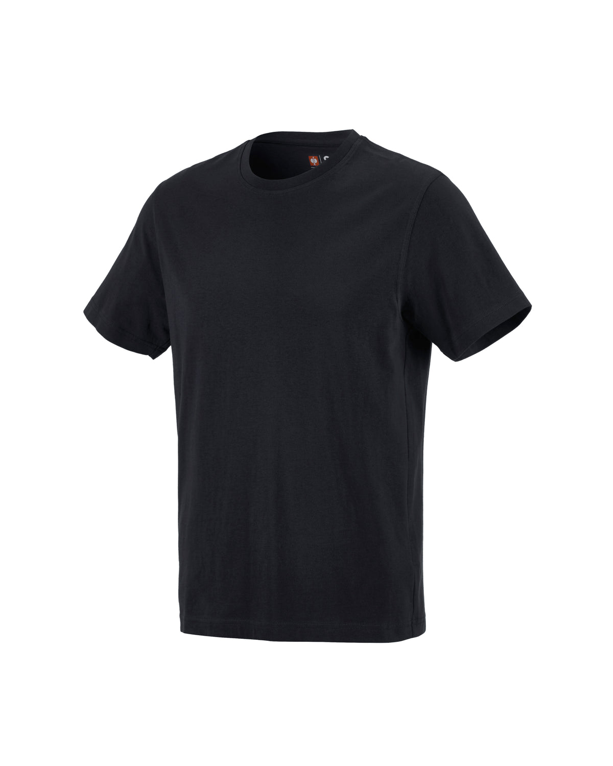 STRAUSS Cotton T-Shirt in black on a plain product background