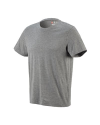 STRAUSS Cotton T-Shirt in gray melange on a plain product background