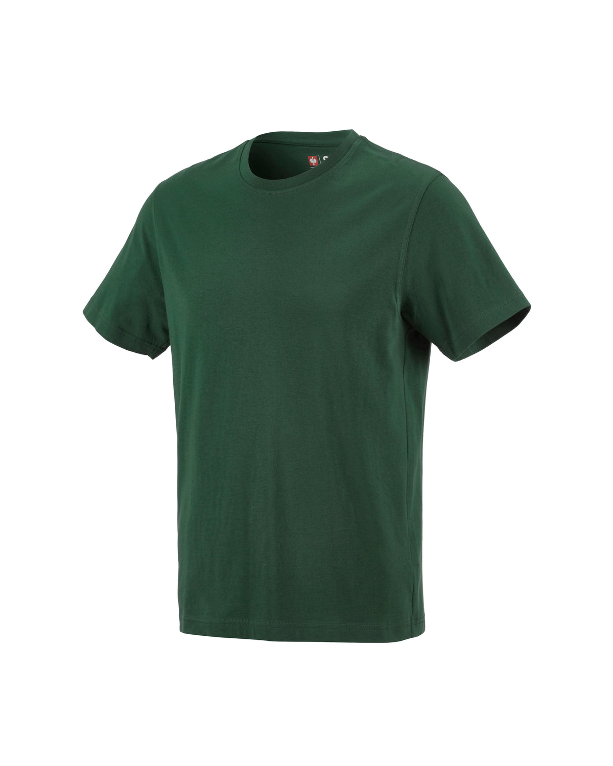 STRAUSS Cotton T-Shirt in green on a plain product background