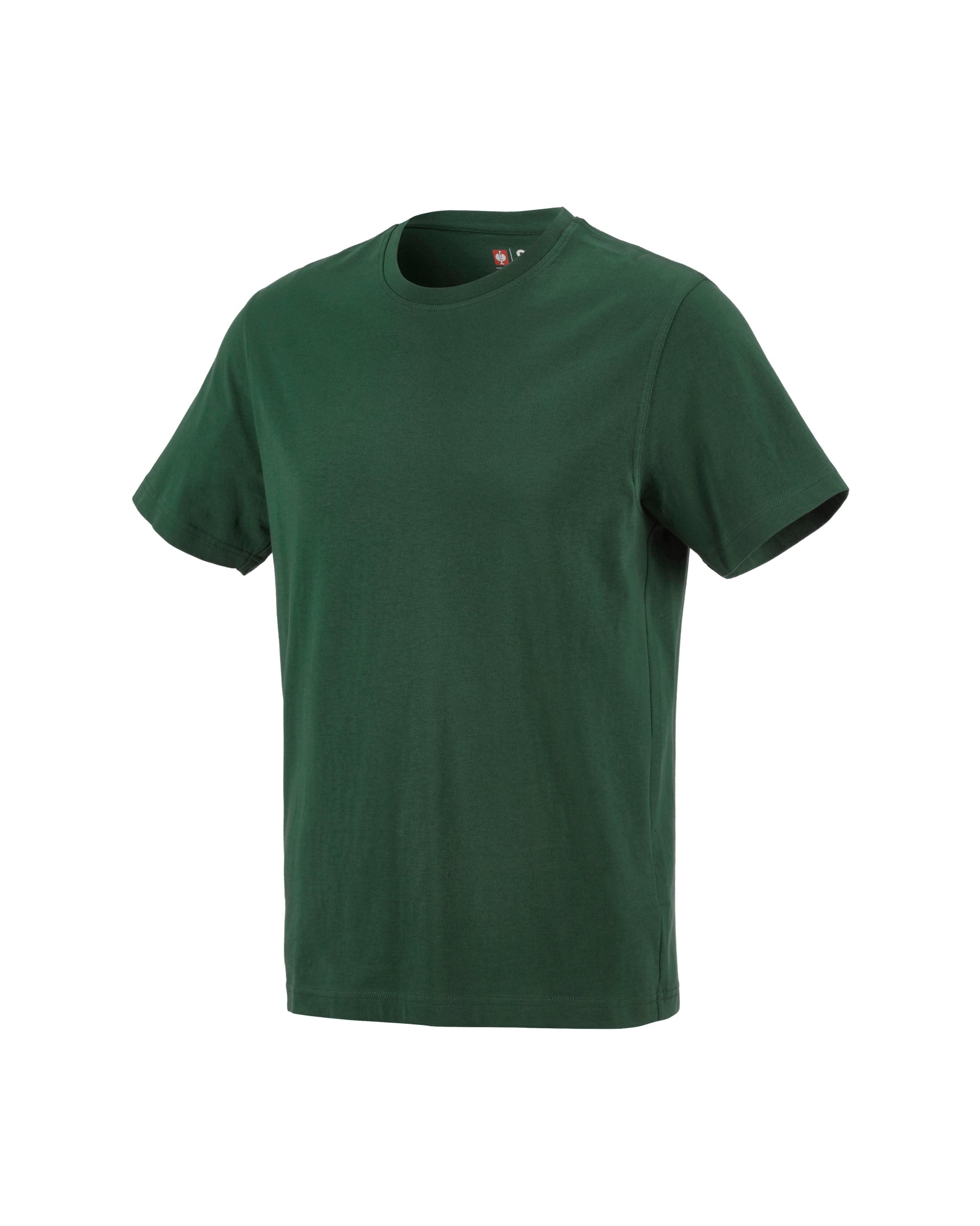 STRAUSS Cotton T-Shirt in green on a plain product background