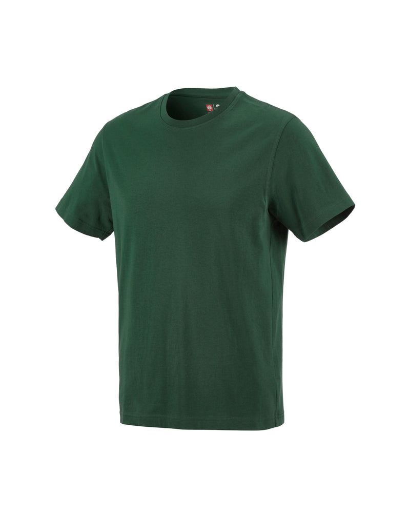 STRAUSS Cotton T-Shirt in green on a plain product background