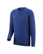 STRAUSS cotton-poly crew neck sweatshirt in royal blue, front view