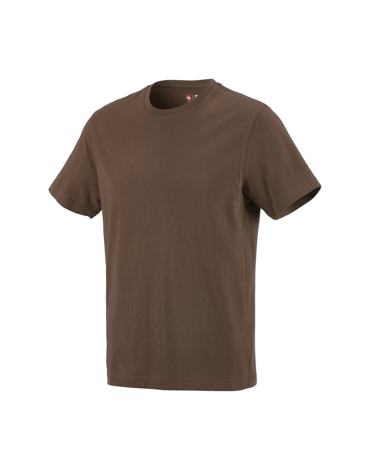 STRAUSS Cotton T-Shirt in hazelnut on a plain product background