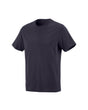 STRAUSS Cotton T-Shirt in nero blue on a plain product background