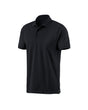 STRAUSS Cotton Polo Shirt in black on a plain product background