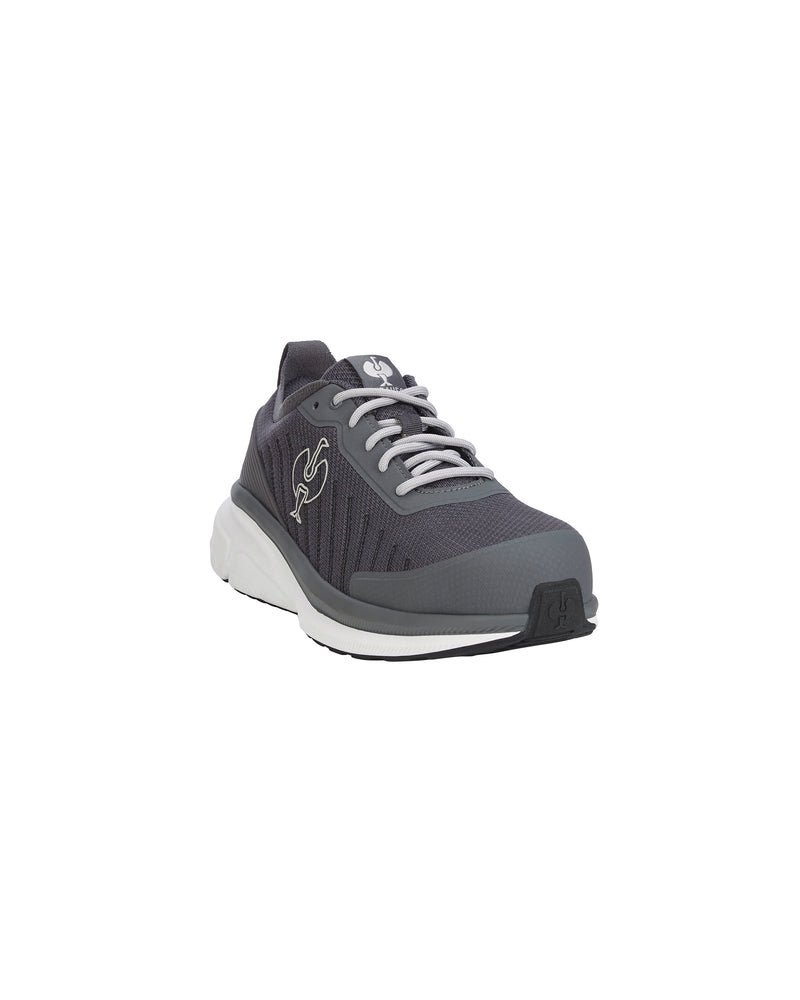 White athletic shoe on a white background