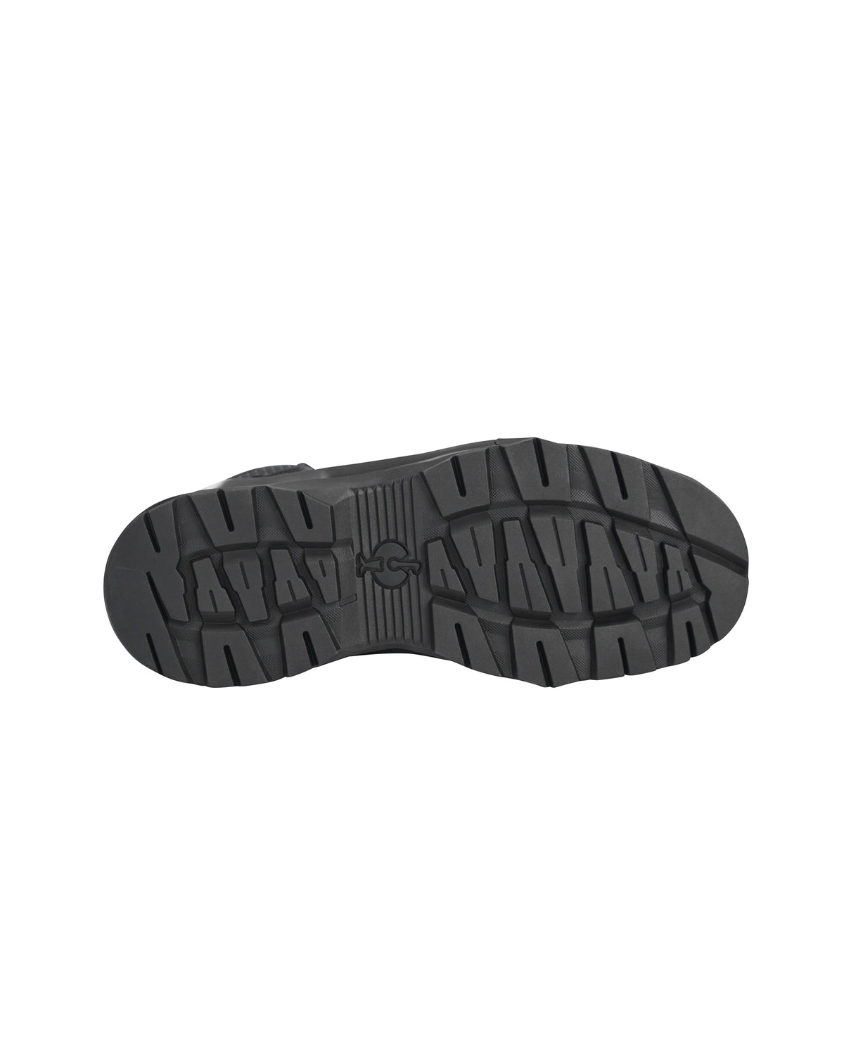 View of the underside of the Strauss 7003 6" work boot, showing off the sole details. 