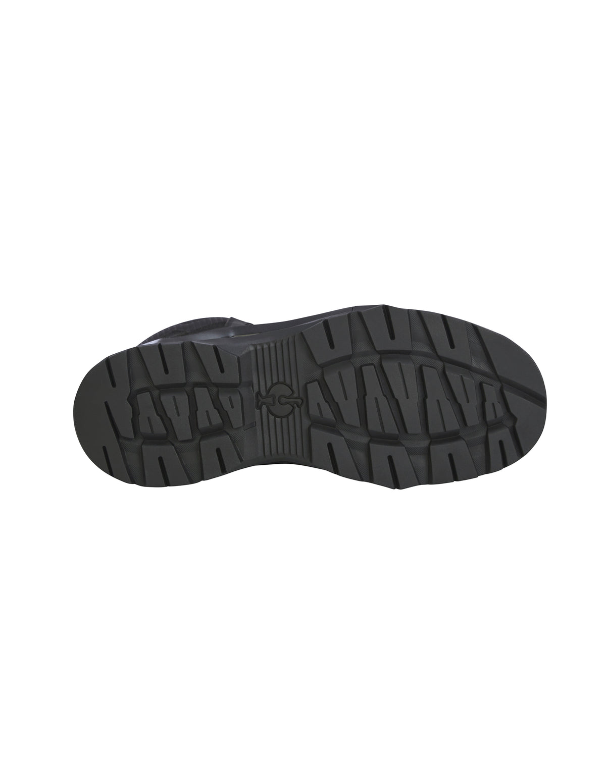 Underside of the shoe showing the sole details