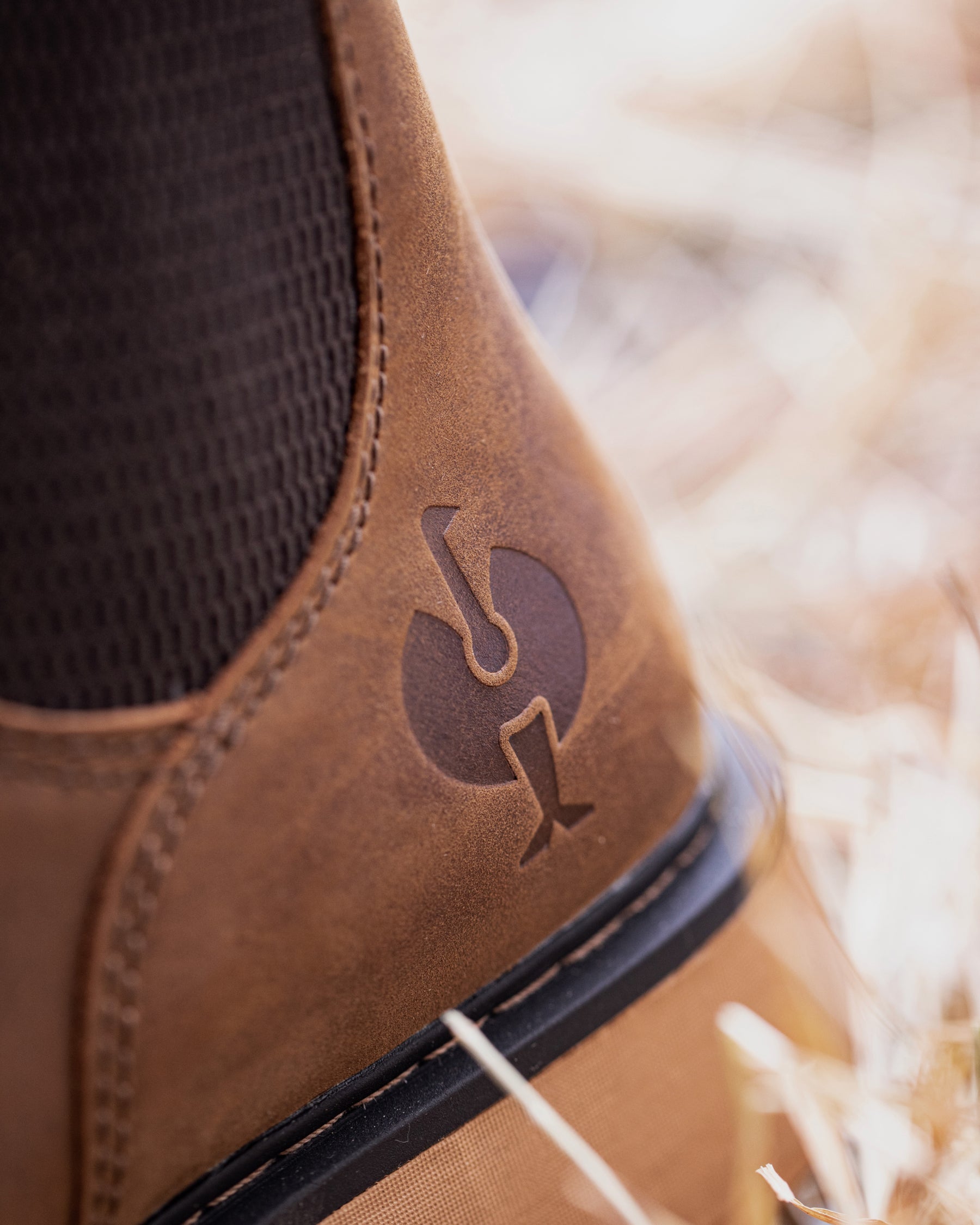 Close-up of the Woodford 6-inch Composite Toe Chelsea Boot outsole trea
