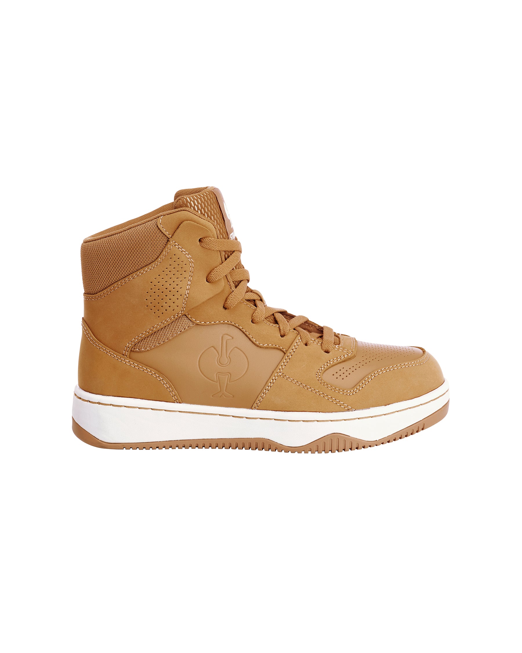STRAUSS Eindhoven 6-inch Steel Toe Work Boot in Almond brown, side profile view