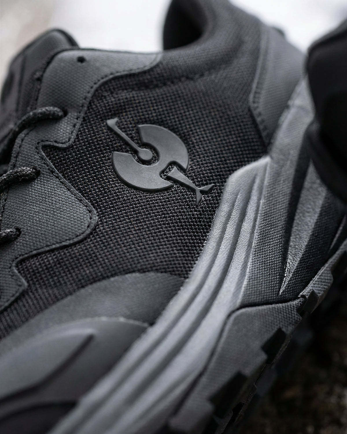 Close-up of the Harlem Composite Toe Work Shoe outsole tread